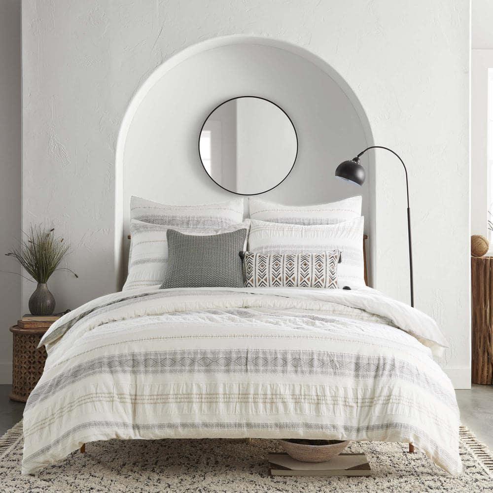 Pickford King/Cal King Comforter Set - Taupe, Grey & Cream - Levtex Home