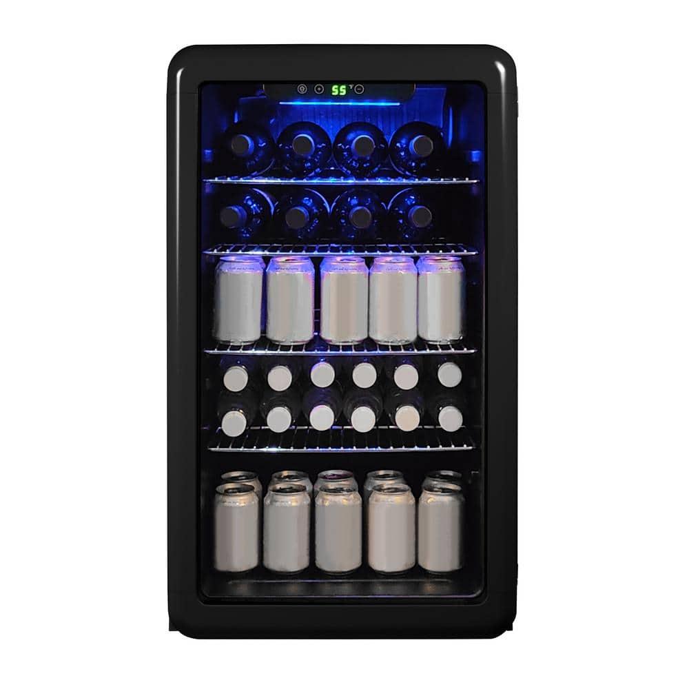 Magic Chef Magic Chef 17.5'' W 20 Cans (12 oz.) 3.4 Cubic Feet Beverage Cooler with Wine Storage and Glass Door