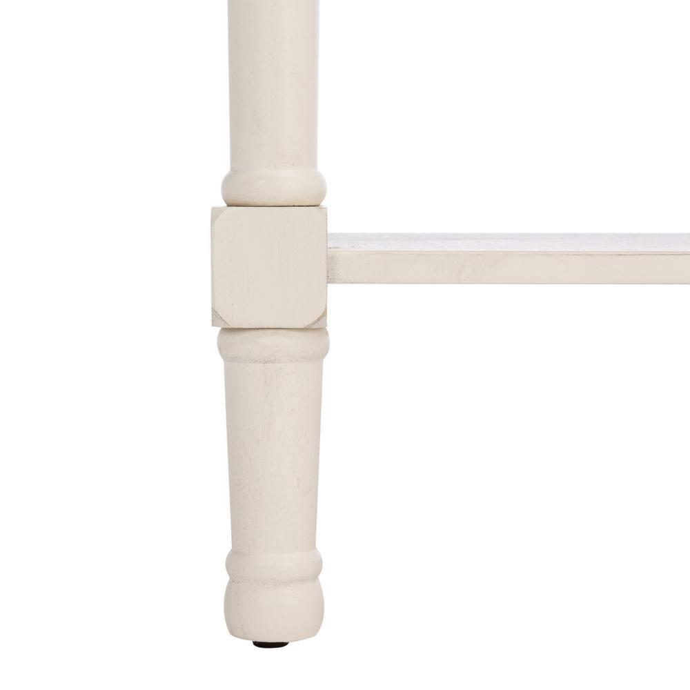 SAFAVIEH Halton Modern 2 Drawer Console Table, Distressed White