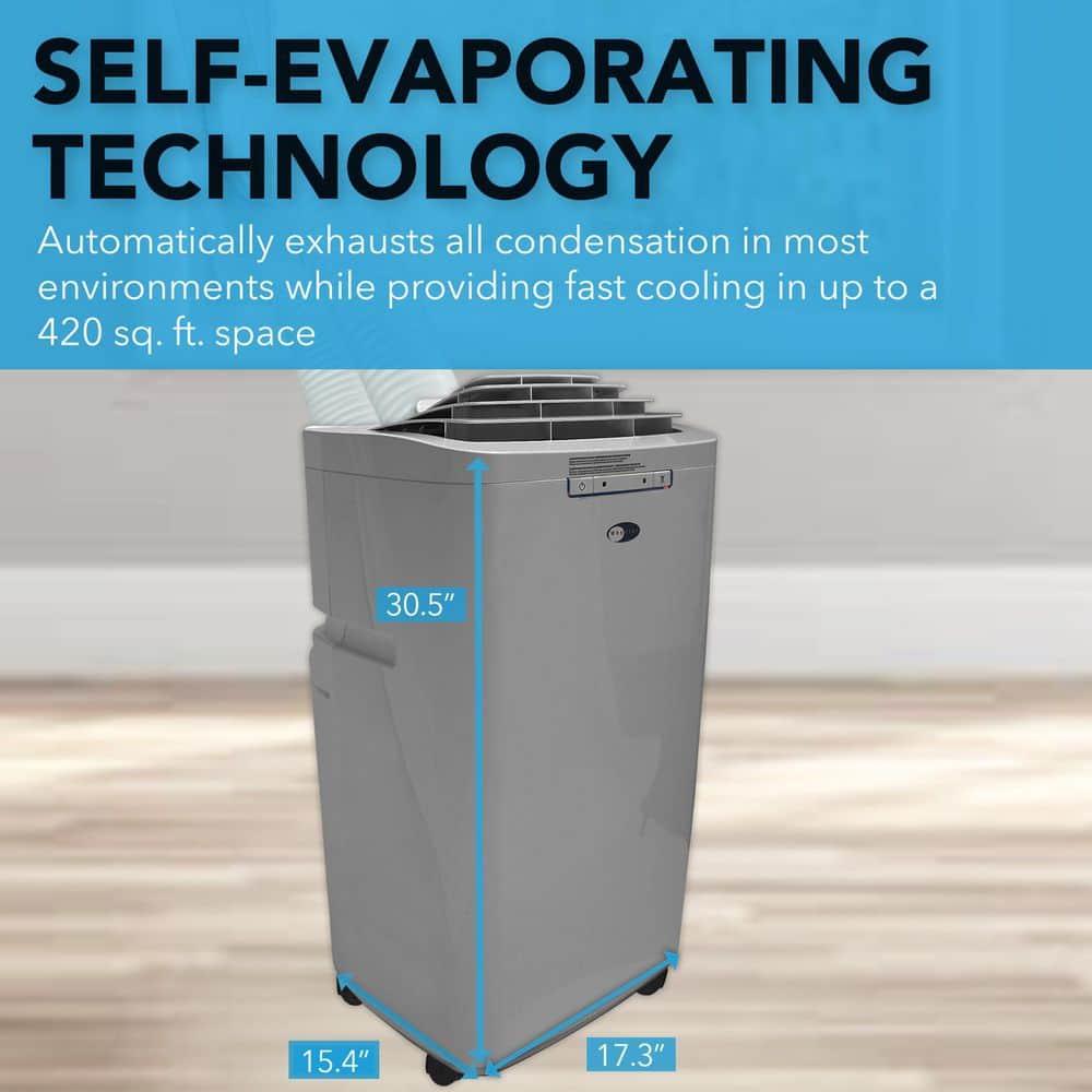 Whynter Whynter 13000 BTU Dual Hose Portable Air Conditioner for 420 sq. ft. Gray