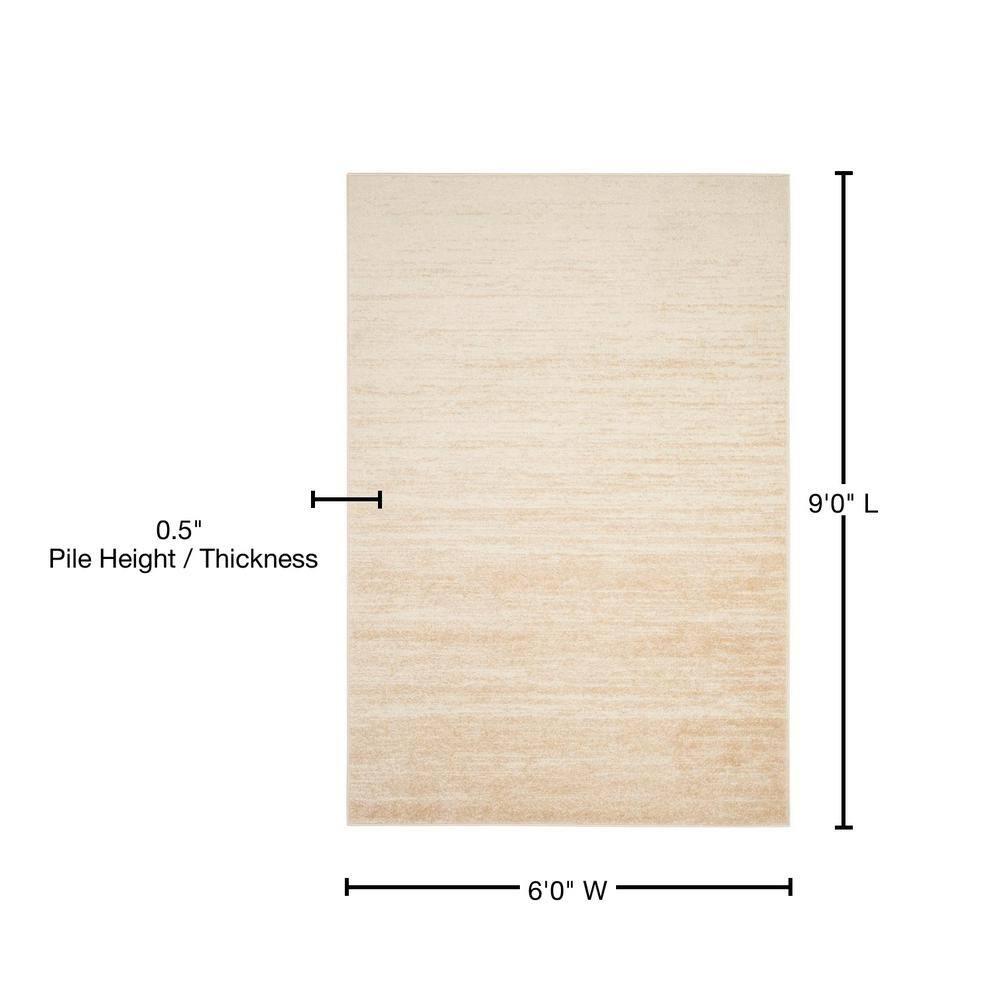 Adirondack ADR113 Machine Made Indoor Area Rug - Champagne/Cream - 6'x9' - Safavieh