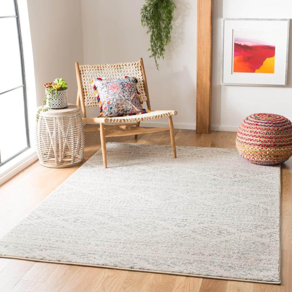 Tulum TUL272 Power Loomed Area Rug - Ivory/Grey - 8'9"x11'9" - Safavieh.