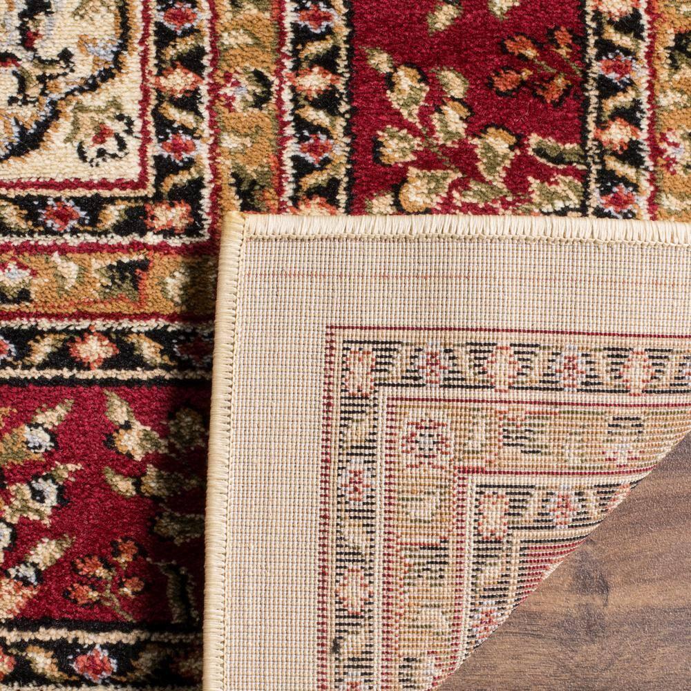 Lyndhurst Sarouk LNH331 Power Loomed Area Rug - Ivory/Red - 4'x6' - Safavieh