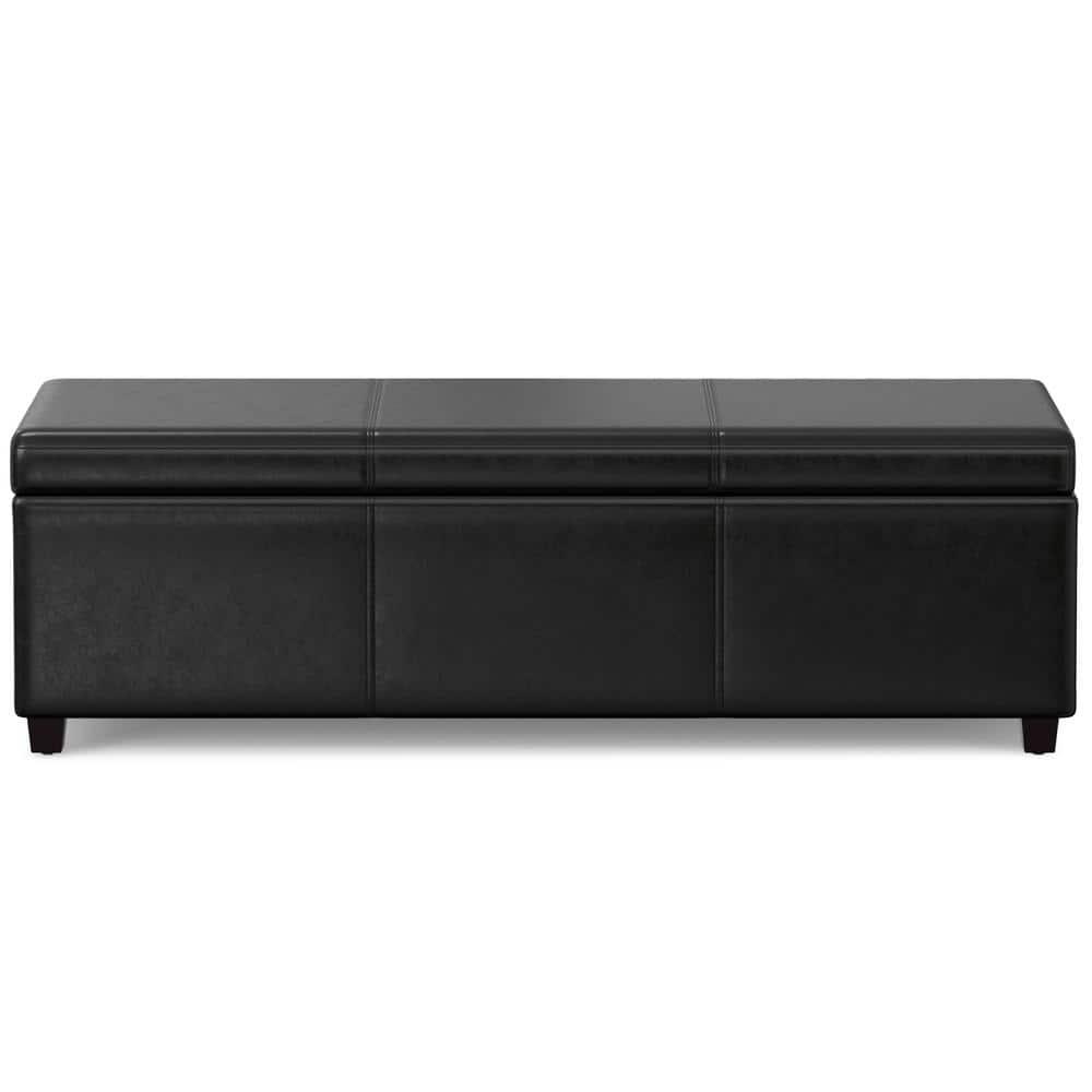 Simpli Home Avalon Extra Large Storage Ottoman Bench,Assembled