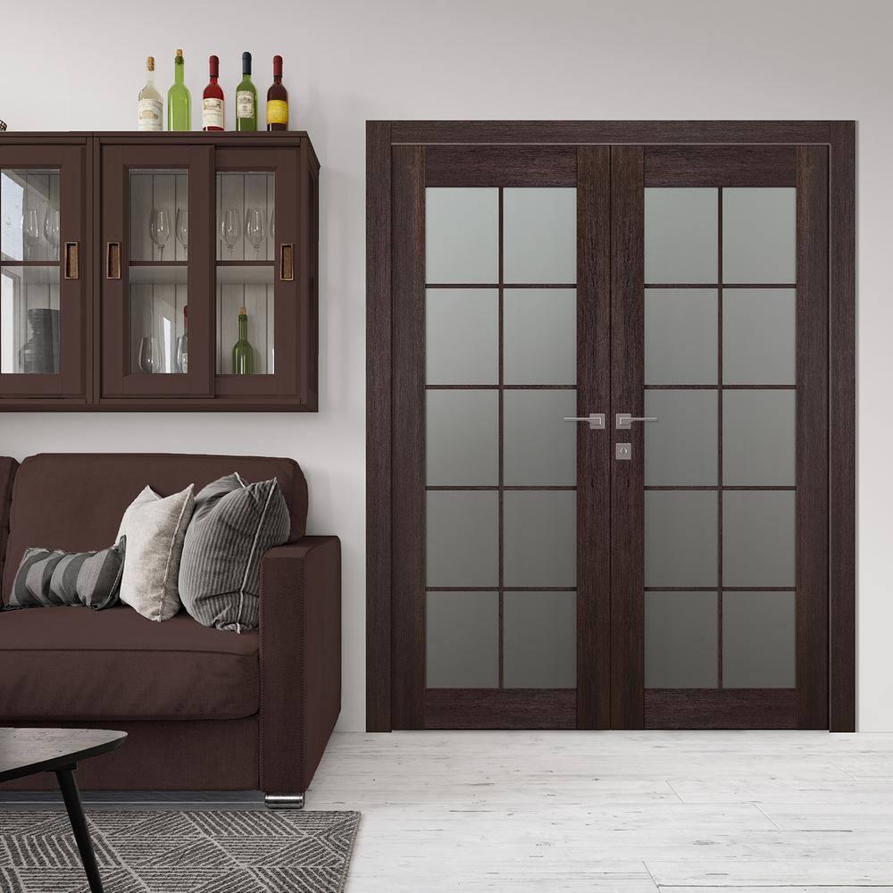 Belldinni Avon 10 Lite Solid + Manufactured Wood Paneled French Doors