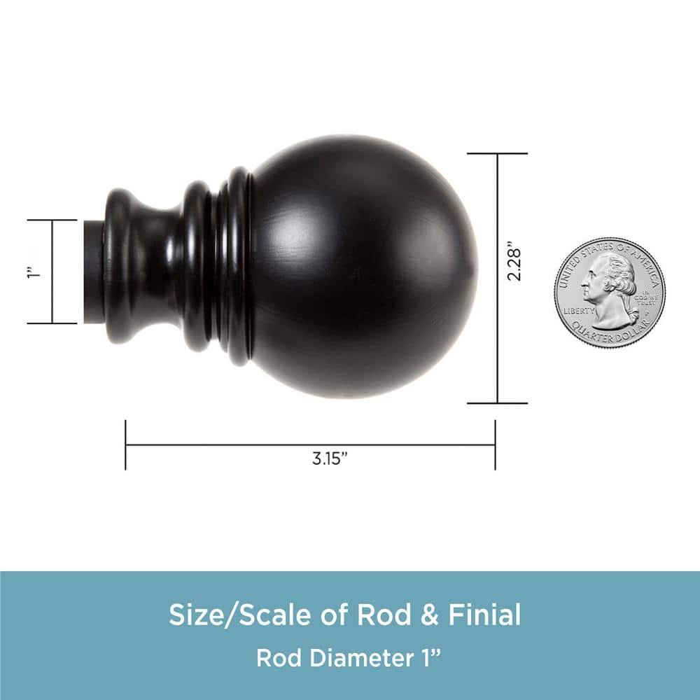 Layla 1" Single Curtain Rod