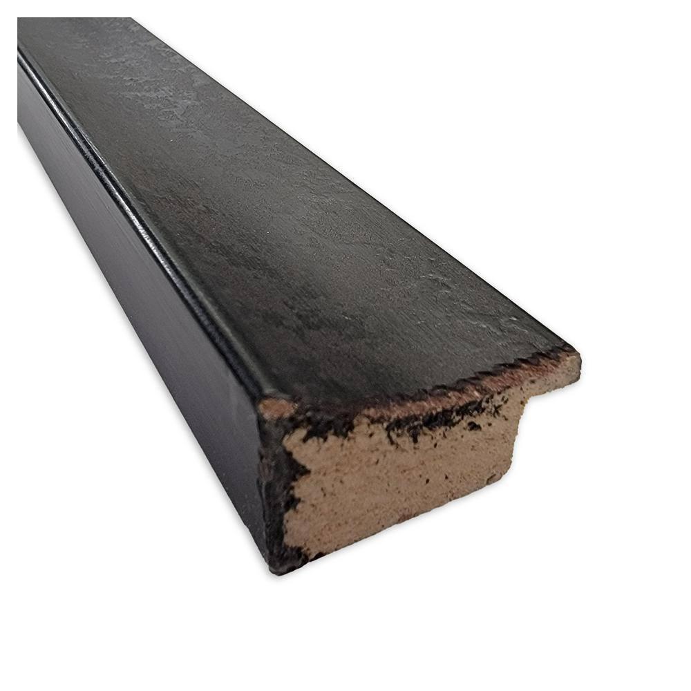 Amanti Art Dappled Black Brown Narrow Wood Picture Frame Opening Size 18x22 in.