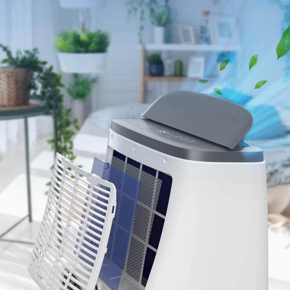 Portable Air Conditioner 14,000 BTU, A/C for Rooms up to 750 Sq. Ft, Built-in Dehumidifier,  Reusable Air Filter, and Window Kits