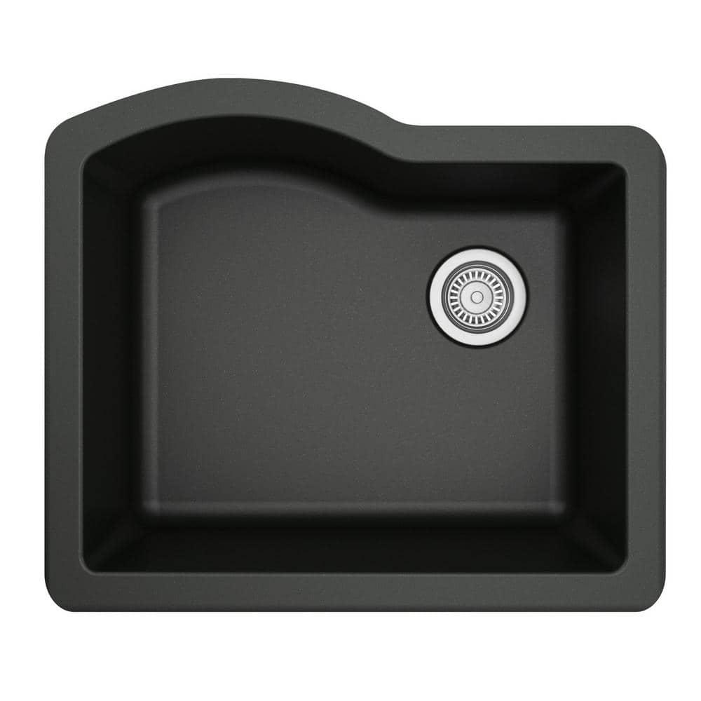 Karran Undermount Quartz Composite 24'' X 20-3/4'' Single Bowl Kitchen Sink