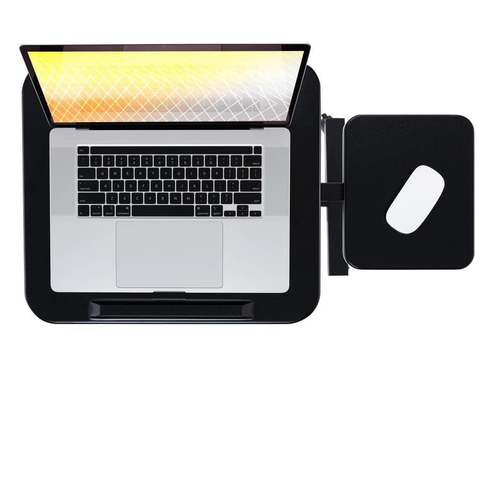 Seville Classics airLIFT Adjustable Height Rolling Tiltable Desk with Mouse Stand