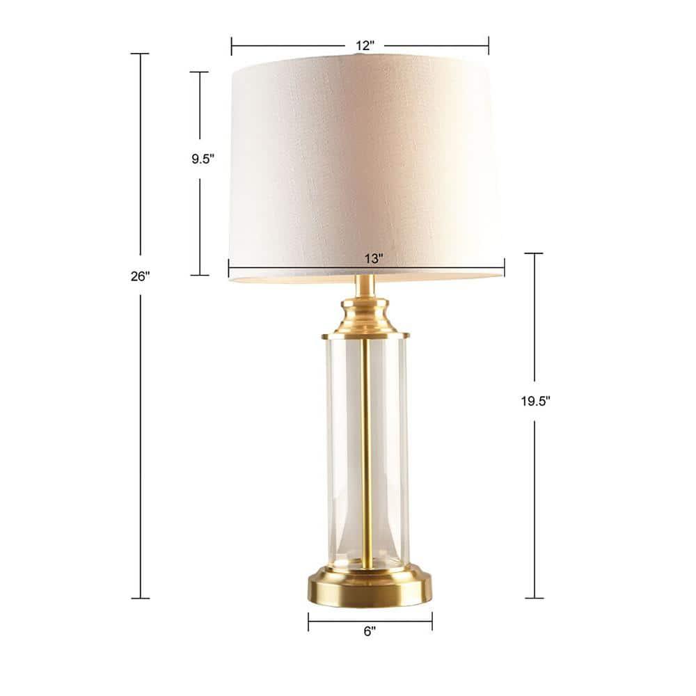 Mercer41 Clarity Cylinder Table Lamp Set of 2
