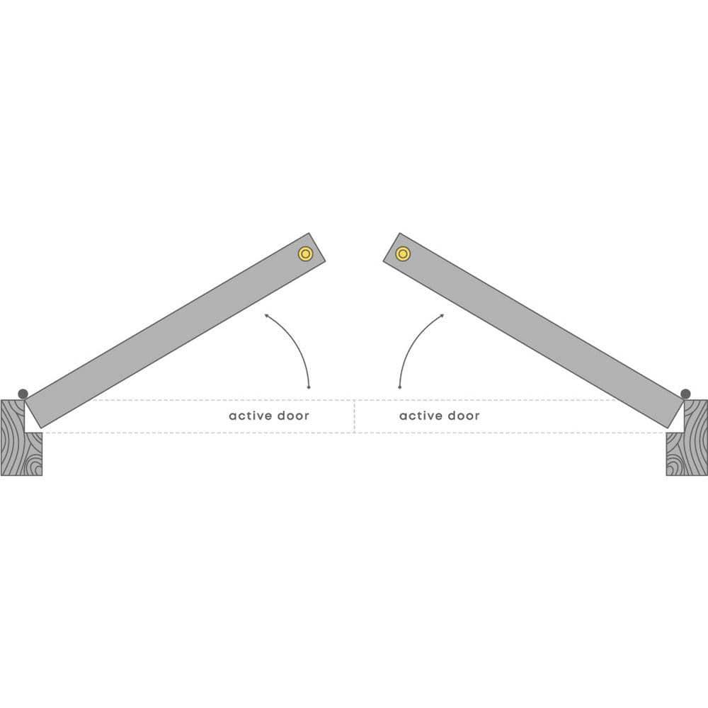 Belldinni Dome Solid Manufactured Wood and Glass Paneled Prefinished French Door