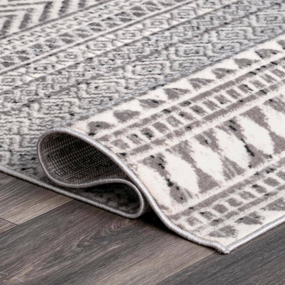 Nuloom Catherina Trellis 4x6 Indoor Area Rug for Living Room Bedroom Dining Room Kitchen, Grey/Ivory