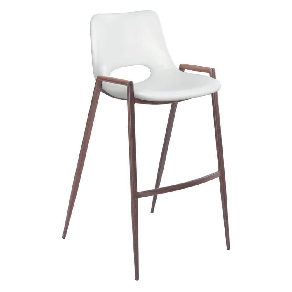 Zuo Hospitality Upholstered Counter Stool with Metal Frame