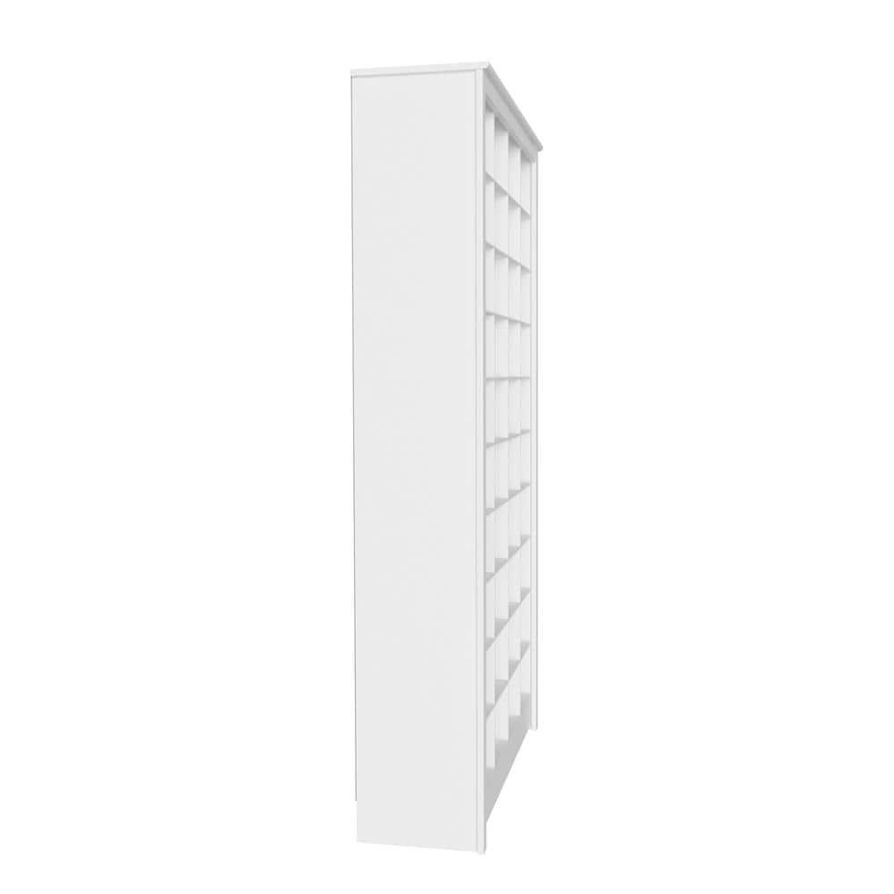 Prepac White Tall Storage Cabinet, Shoe Cabinet, Cube Storage Organizer with 40 Shoe Cubbies 13"D x 39.5" W x 72.5" H, WUSG-0011-1