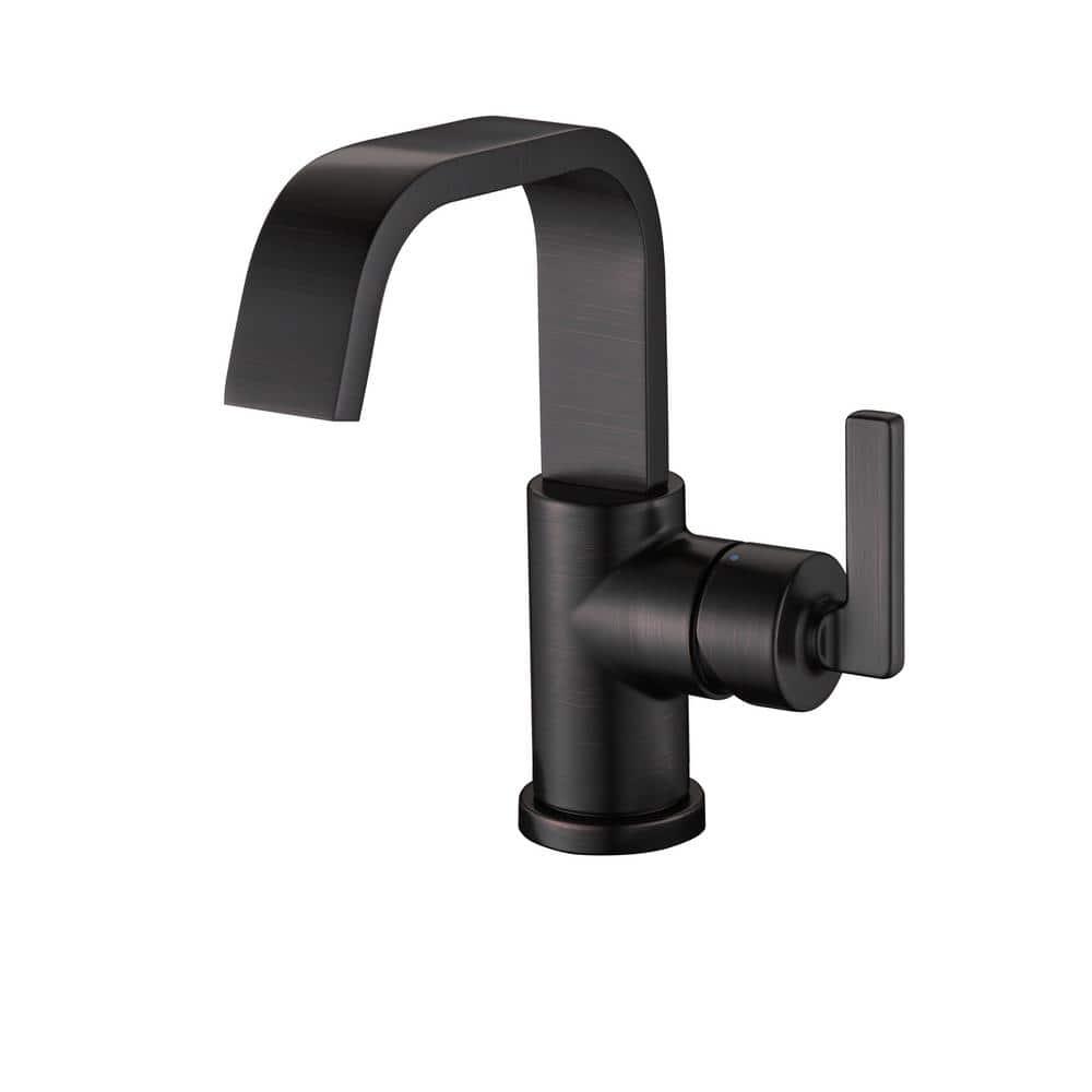 Single Hole Bathroom Faucet with Drain Assembly