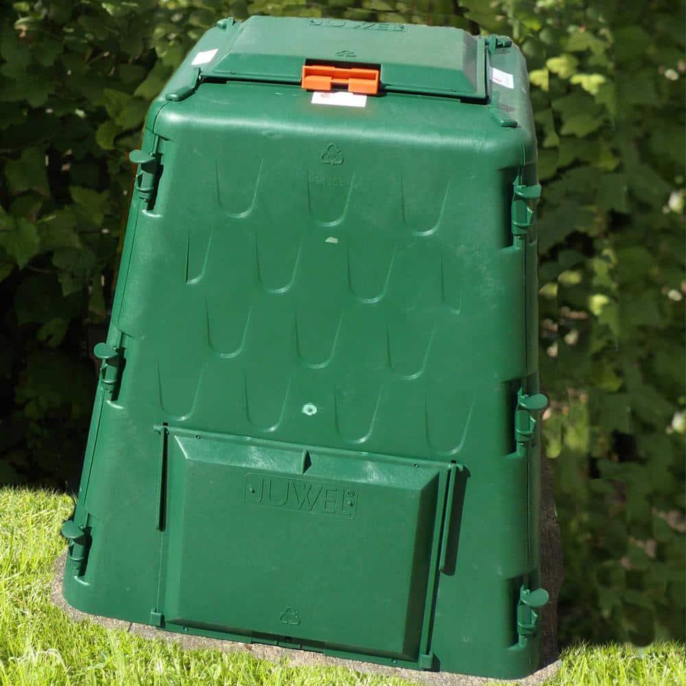 Juwel AeroQuick 77 Gallons Plastic Outdoor Stationary Composter with Latching Lid