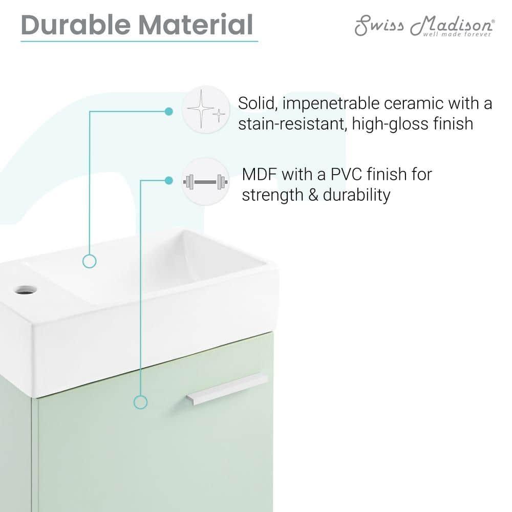 Colmer 18" Wall-Mounted Bathroom Vanity