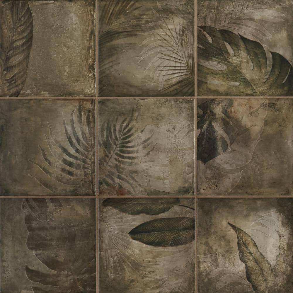 Angela Harris Tempest 7.87 In. X 7.87 In. Matte Ceramic Wall Tile (10.76 Sq. Ft. / Case)