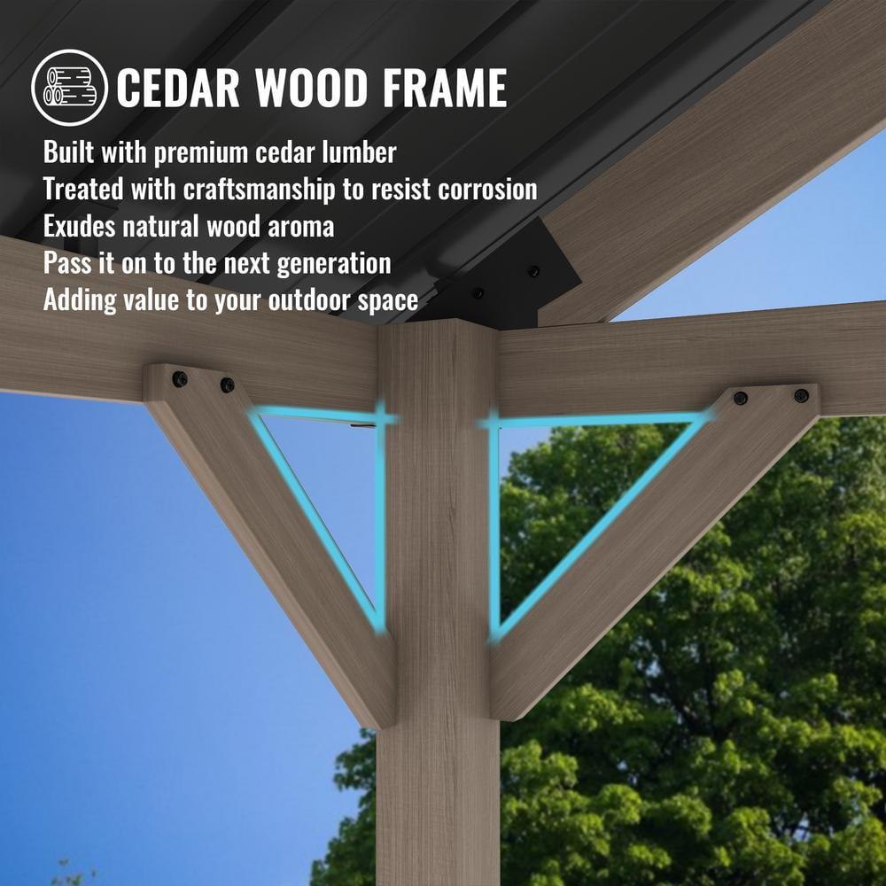 mondawe Greenwich 20 Ft. W x 12 Ft. D Solid Wood Patio Gazebo