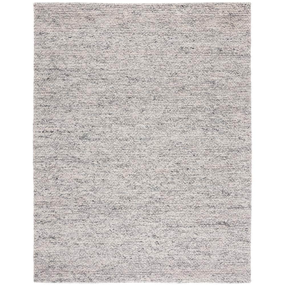 SAFAVIEH Natura Feride Geometric Area Rug, Light Grey/Ivory, 9' x 12'