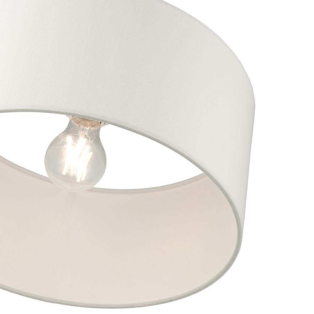 Livex Lighting Meridian 1 - Light Semi-Flush Mount in  Satin Brass