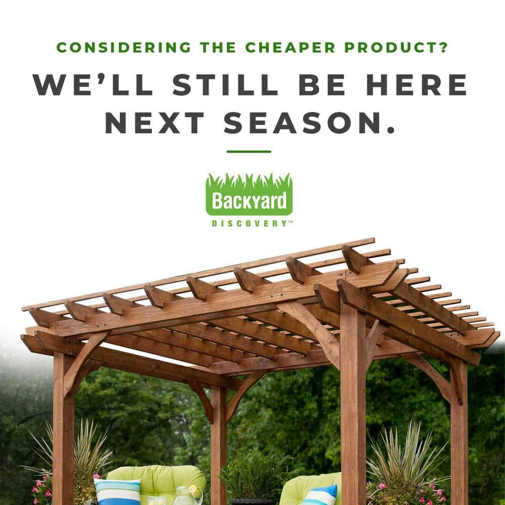 Backyard Discovery Somerville 14' x 10' Cedar Pergola with Electric