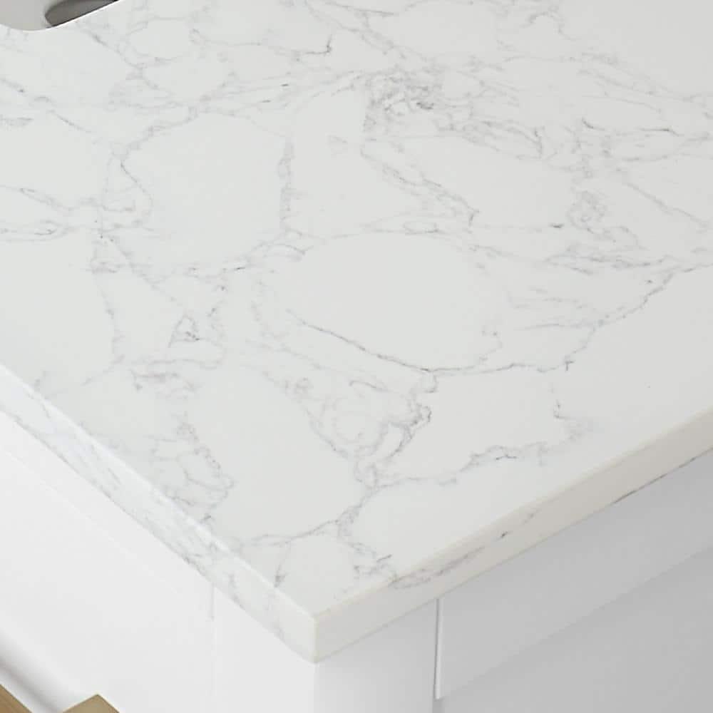 Gavino 42" Wood Vanity in White with Composite Stone Top no Mirror