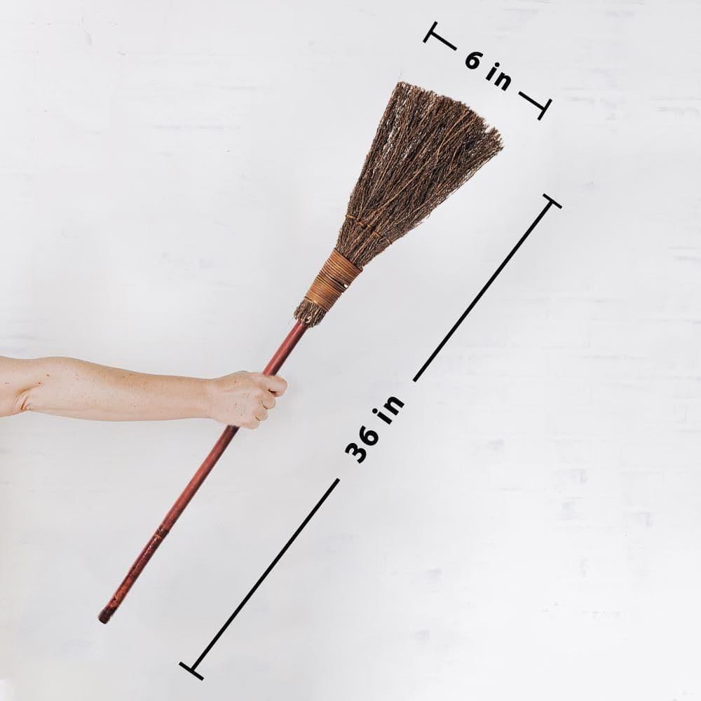 36 in. Classic Cinnamon Bamboo Handle Scented Broom (2-Pack)