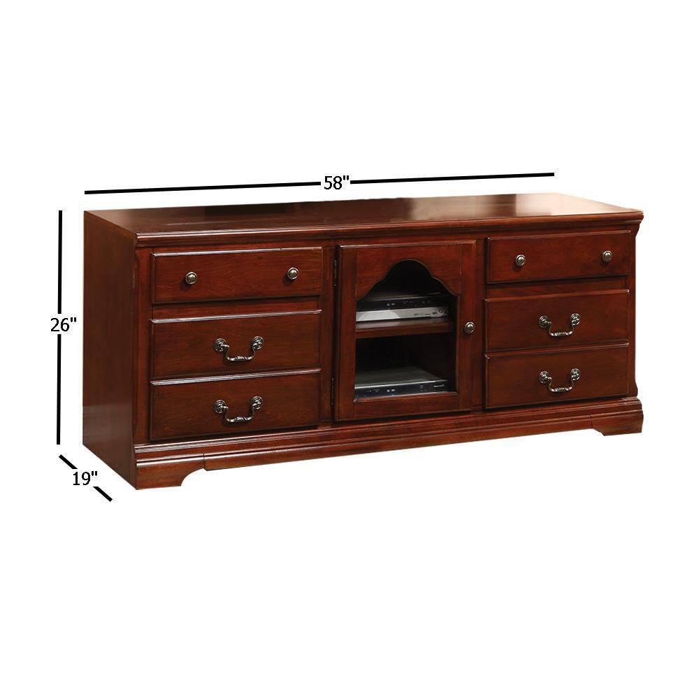 Acme Furniture Hercules TV Stand for TVs up to 59" Cherry Finish