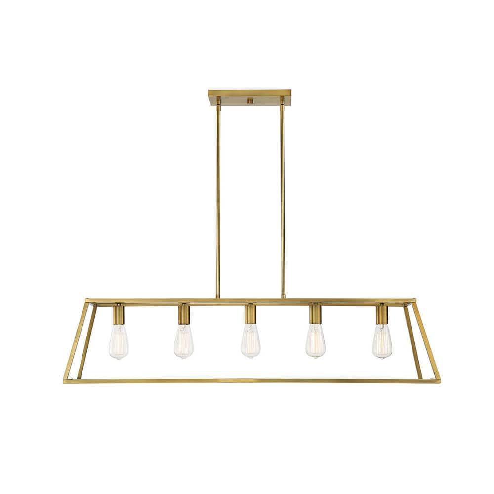 Clare 5 Light Metal Dimmable Kitchen Island Chandelier