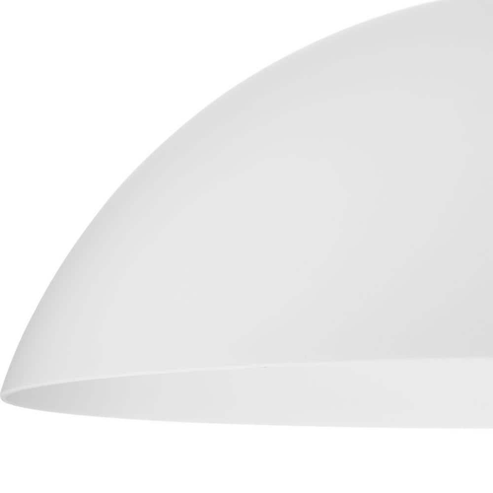 Progress Lighting, Classic Dome Pendant, 1-Light, Ceiling Light, Brushed Nickel, Etched Glass Shade