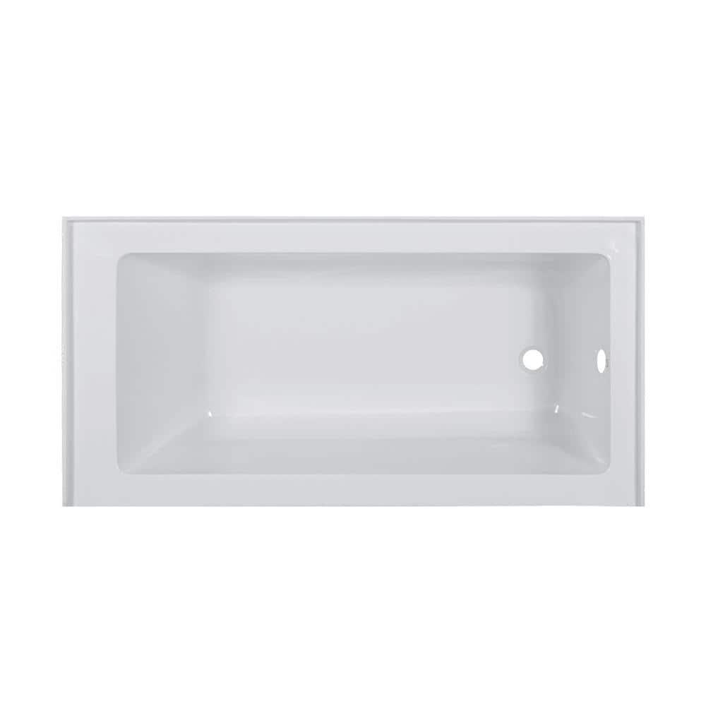 Acrylic Soaking Bathtub with Integral Apron Front - 60" x 32"