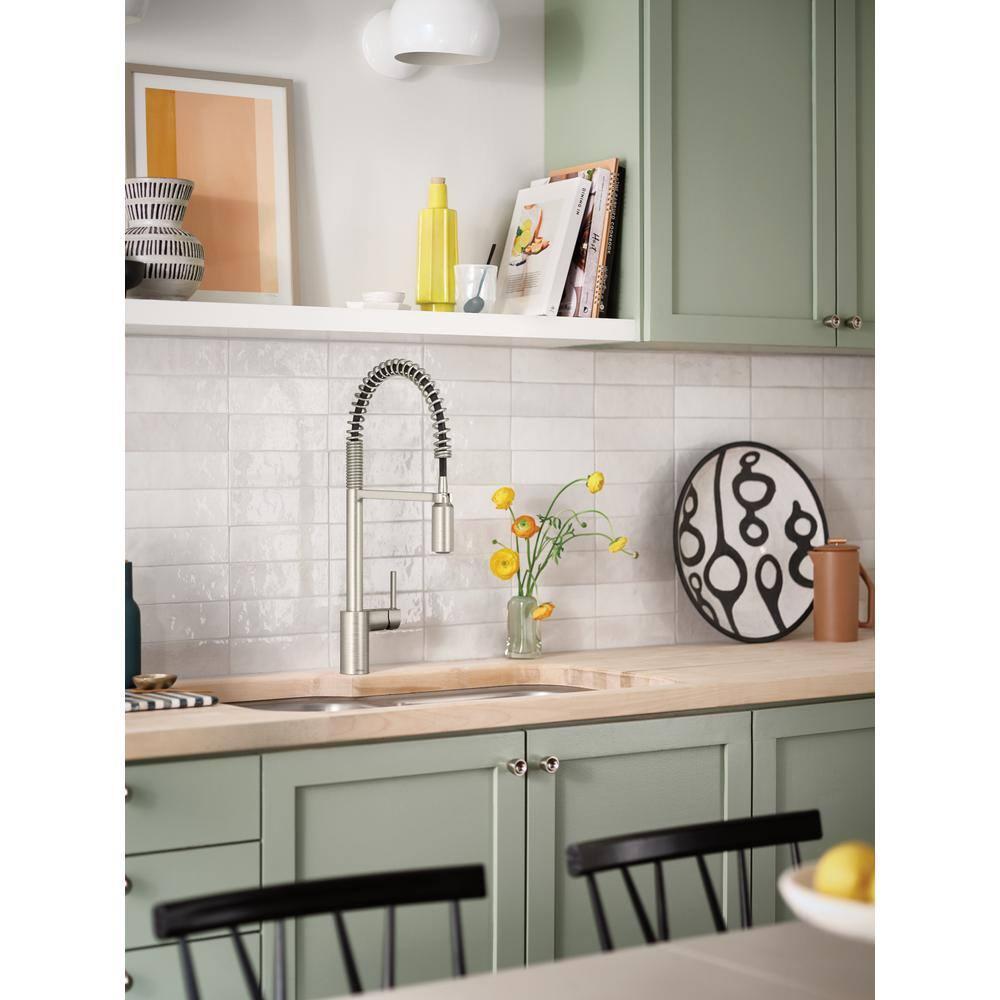 Moen Align MotionSense Wave Single Handle Spring Pulldown Kitchen Faucet with Power Clean Technology