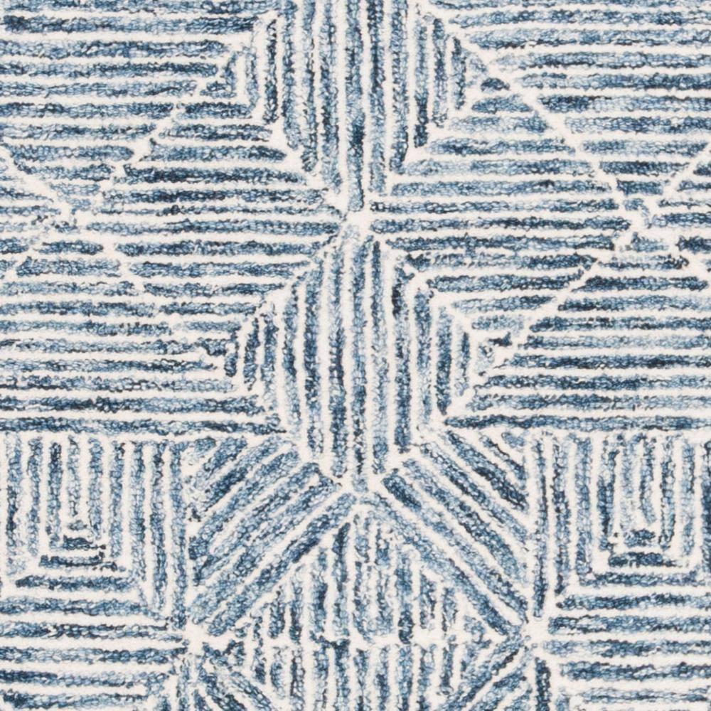 SAFAVIEH Abstract Brock Geometric Area Rug, Blue/Ivory, 4' x 6'