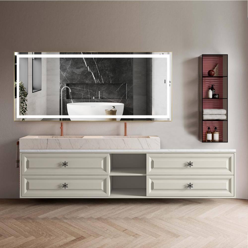 AMANI Eleen 96 In. W X 23 In. D X 22 In. H Bath Vanity Cabinet Without Top