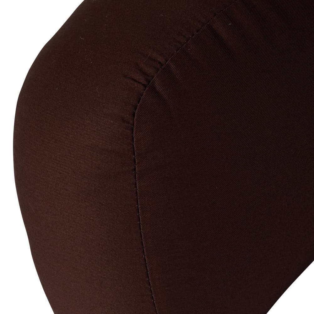 Solid Chocolate Brown Cotton Duck Bed Rest Pillow