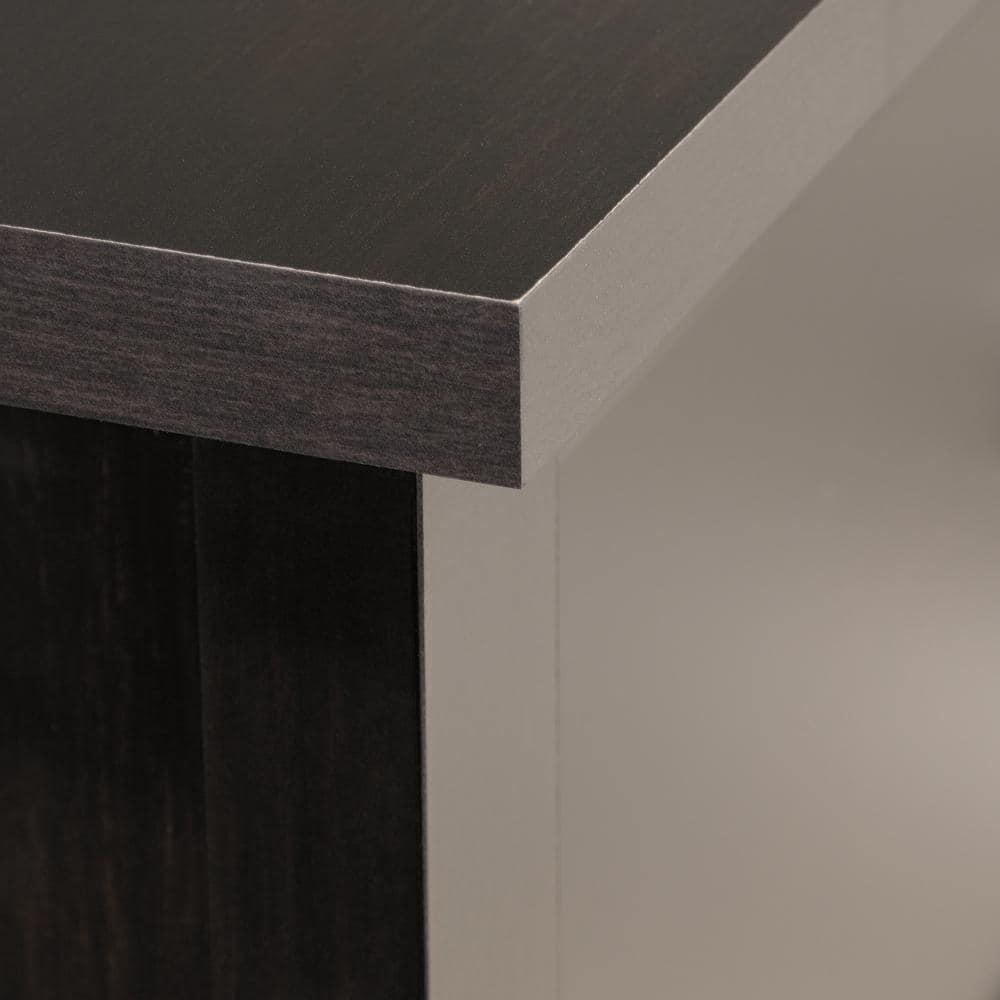 2 Drawer County Line Lateral File Cabinet Estate Black - Sauder: Modern Style, MDF, Paper Laminate Surface