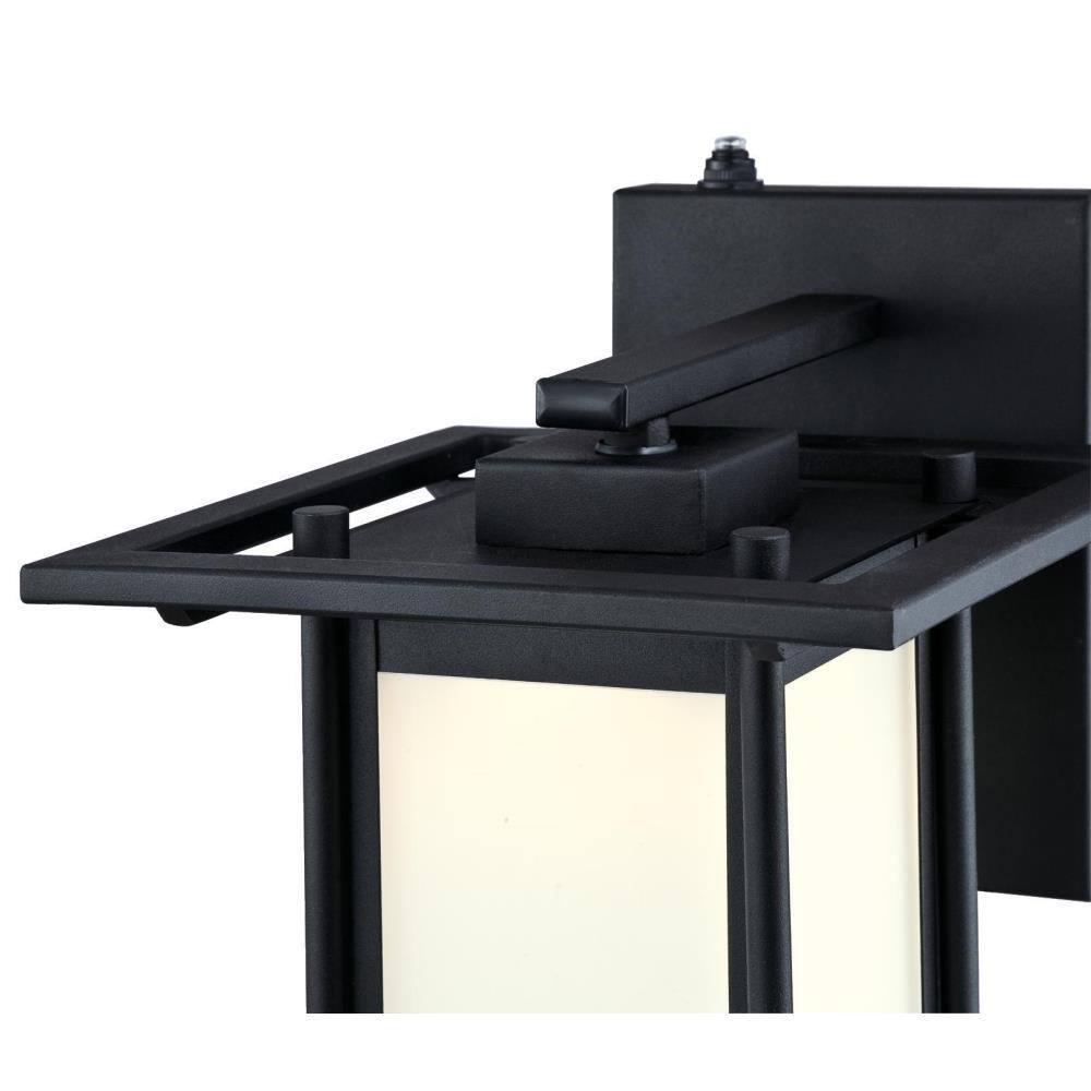 Westinghouse Lighting Westinghouse Clarissa One-Light Outdoor Wall Lantern 12 LED Textured Black Black Painted