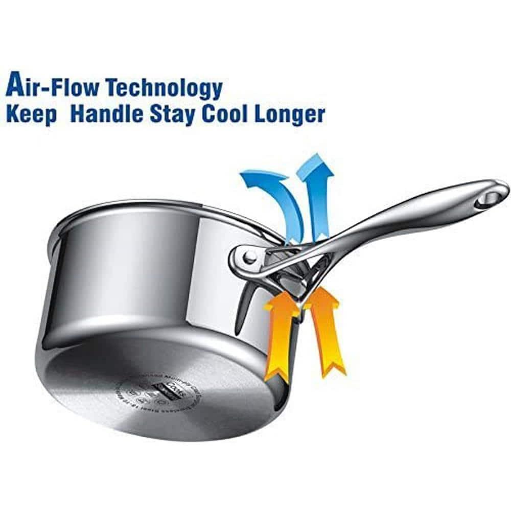 3 Quarts Stainless Steel Saute Pan with Lid