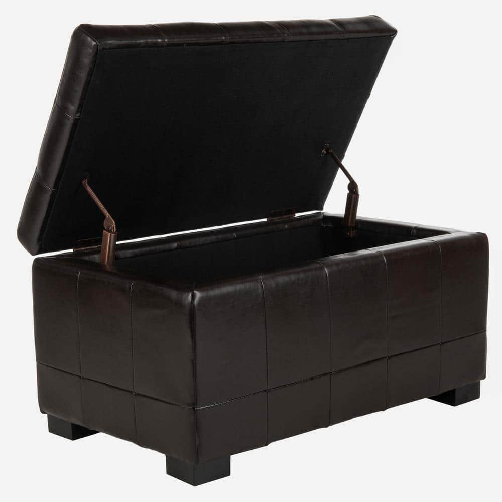 Small Manhattan Storage Bench - Brown - Safavieh