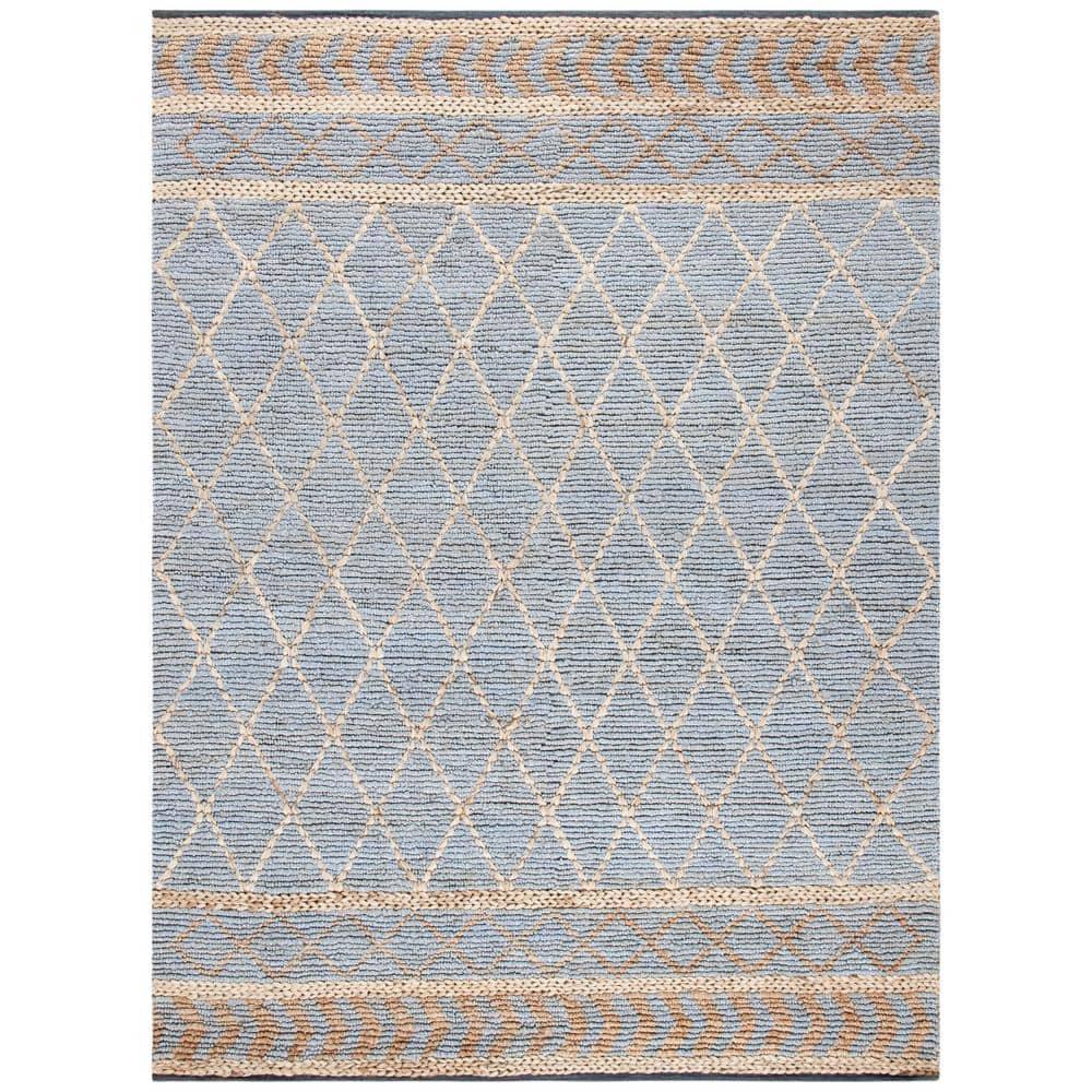 Sand & Stable™ Phippsburg Geometric Handwoven Natural/Blue Area Rug
