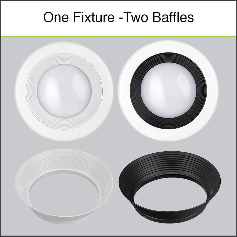 Commercial Electric 4" Lumen/Color Select LED Recessed Downlight Retro Fit Trim