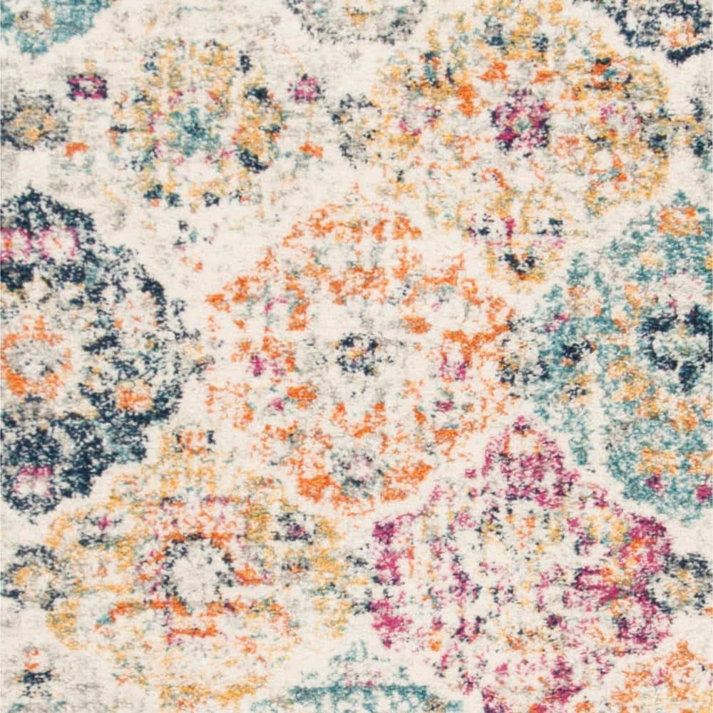 Madison MAD611 Power Loomed Indoor Area Rug - Cream/Multi - 8'x10' - Safavieh