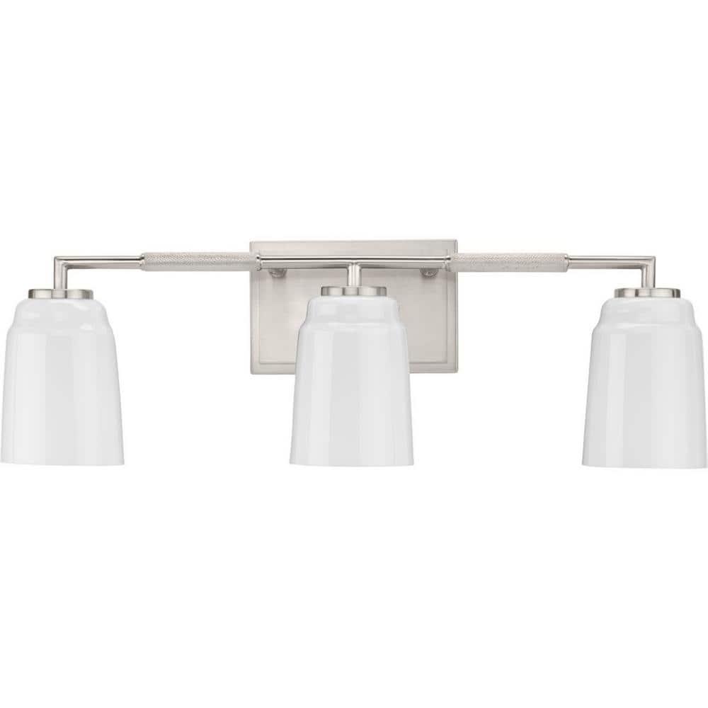 Progress Lighting Spenser 3 - Light Vanity in  Brushed Nickel
