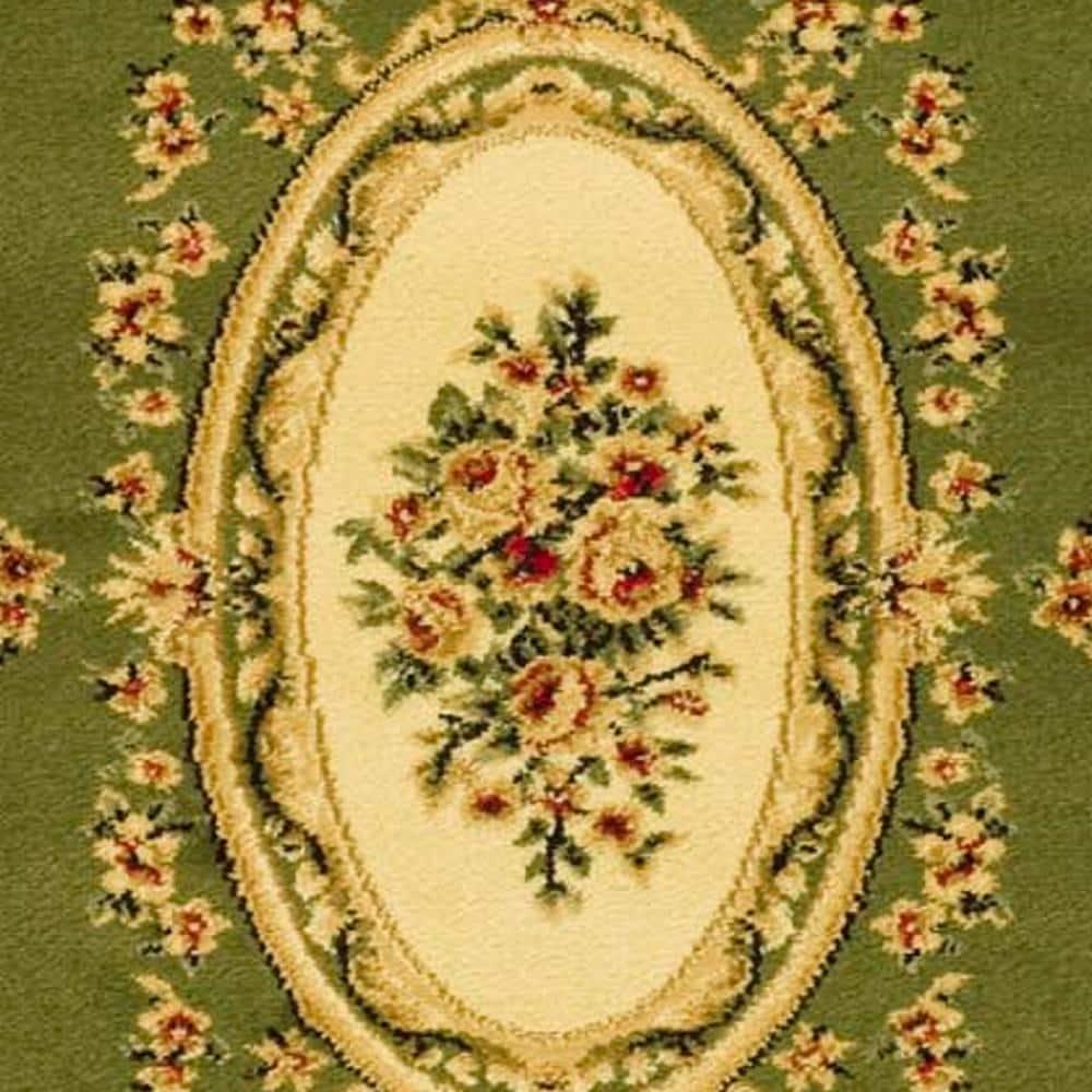 Lyndhurst LNH218 Power Loomed Accent Rug - Sage/Ivory - 2'3"x4' - Safavieh