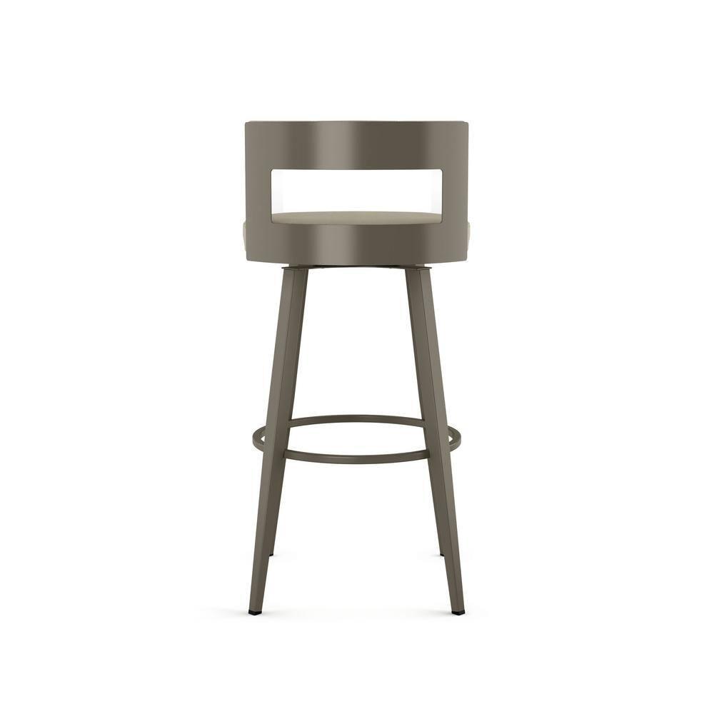 Amisco Paramont Counter Height Barstool: Faux Leather, Steel Frame, 34" Height, 300 lbs Capacity