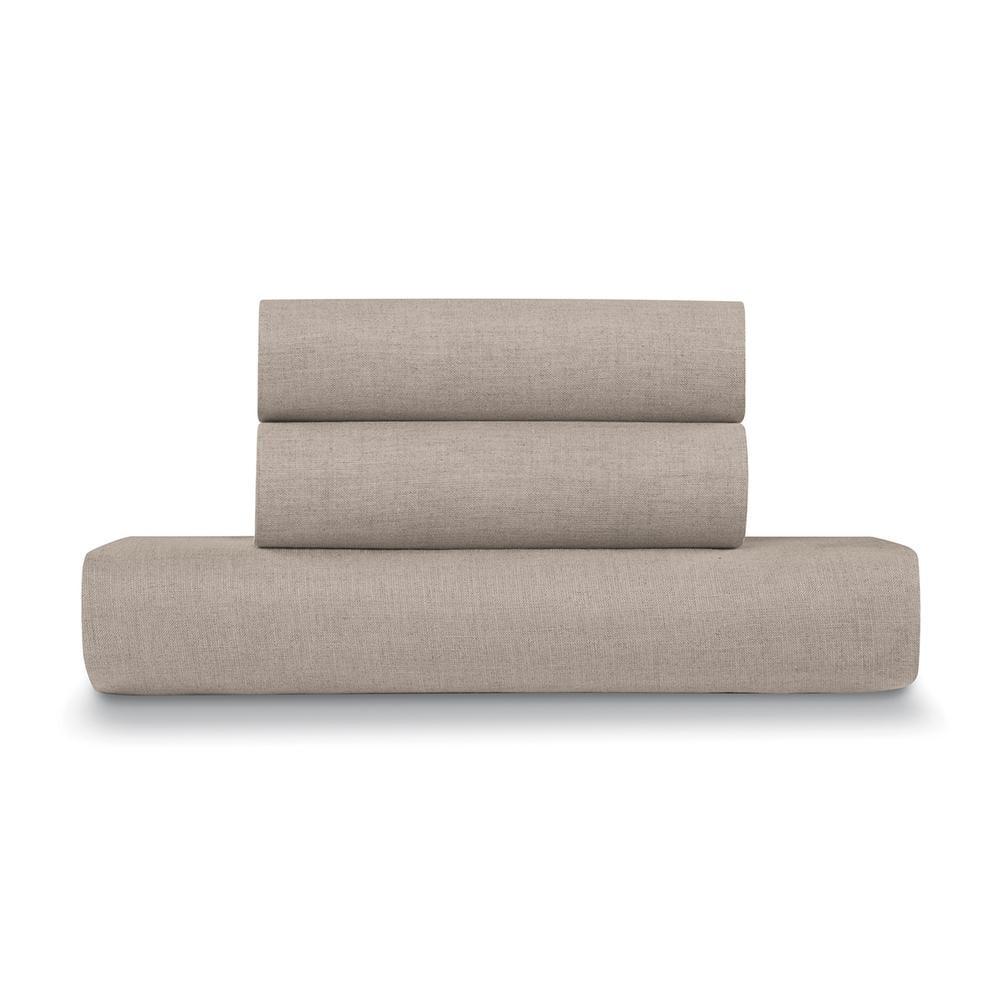 Ella Jayne Home French Linen Cotton 3-Piece Duvet Cover Set