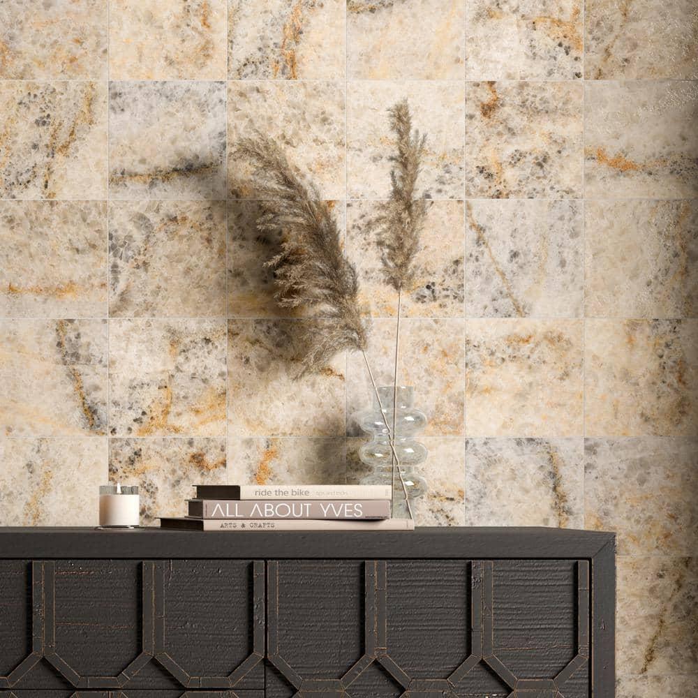 Supreme Tile Senzia Square 7.87 in. x 7.87 in. Matte Porcelain Marble look Floor and Wall Tile