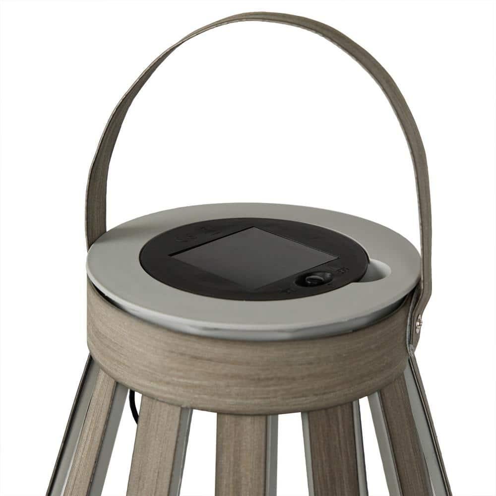 Alpine Solar Decorative Plastic Lantern w/ LED Light